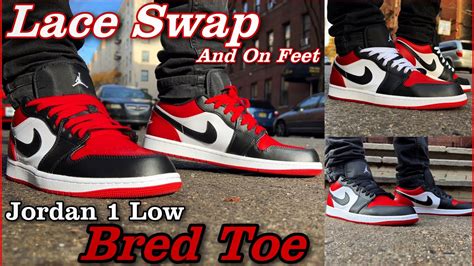 Lace Swap Jordan Bred Toe Youtube