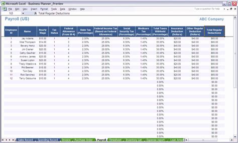 Employee Payroll Ledger Template | Stcharleschill Template