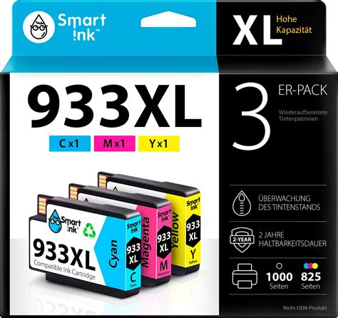 Smart Ink Kompatible Druckerpatronen Als Ersatz F R Hp Xl Xl