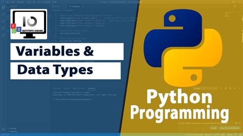 Variables And Data Types In Python Youtube