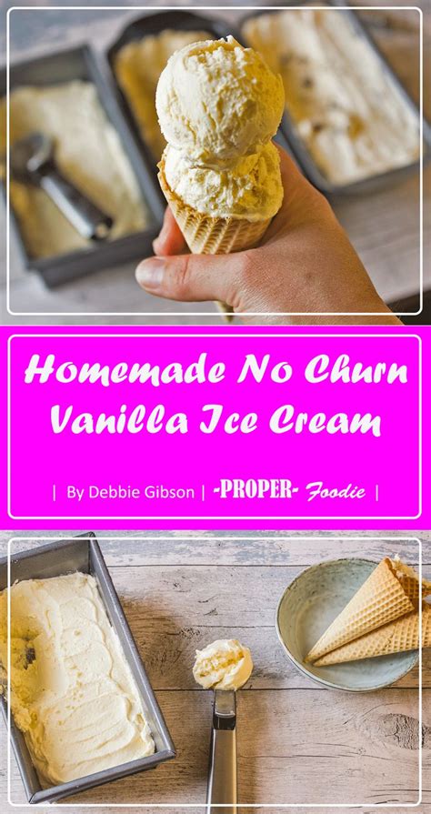 Creamy Homemade Vanilla Ice Cream No Churn And Simple To Make Ice