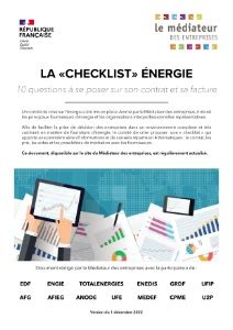 La checklist énergie 10 questions à se poser sur son contrat et sa