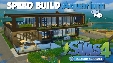 Speed Build Los Sims Escapada Gourmet Restaurante Aquarium