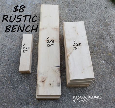 DIY Simple Rustic | Rustic bench, Diy wood projects, Rustic woodworking