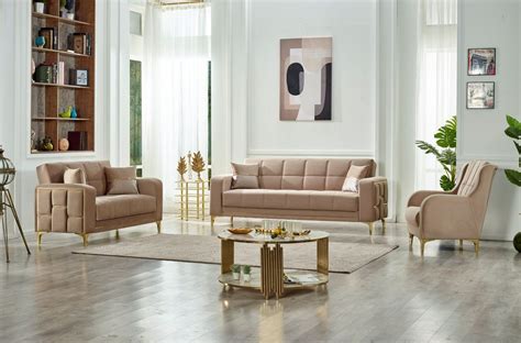 Alice 3 Seat Sofa Sleeper Beige At Futonland