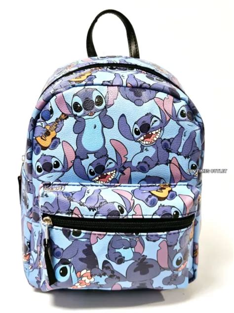 DISNEY LILO AND Stitch 10 Backpack Purse Faux Leather Lady Carry All