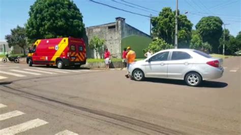 Carro e moto batem em cruzamento no Bairro Periolo Vídeo Dailymotion