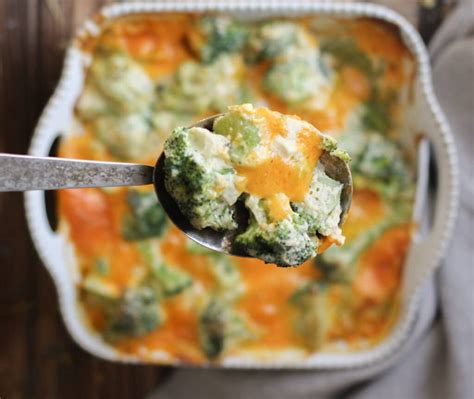 Broccoli & Cheddar Bake - sharp cheddar and broccoli baked to perfection