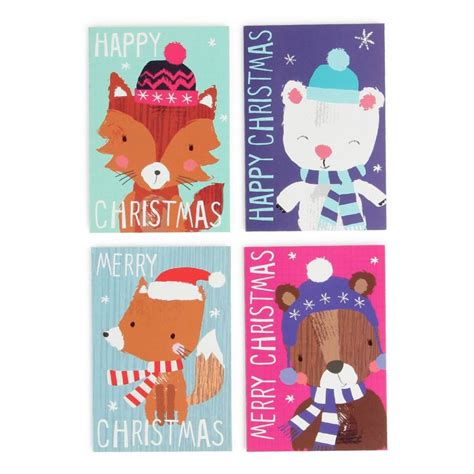 Paperchase Christmas Cards Открытки Животные Рисовать