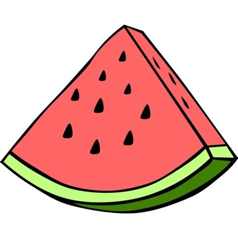 Disegno Di Fetta Di Anguria A Colori Watermelon Drawing Watermelon