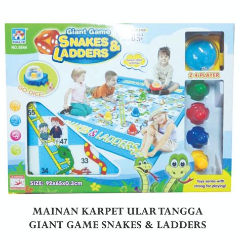 Jual Jtm Mainan Board Game Anak Karpet Ular Tangga Giant Games Snake