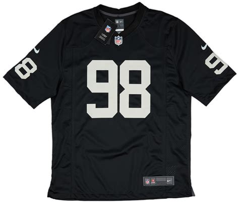 2020 23 Las Vegas Raiders Crosby 98 Nike Game Home Jersey L