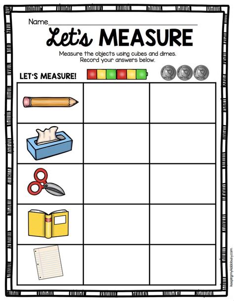 Measurement Tools Worksheet Kindergarten