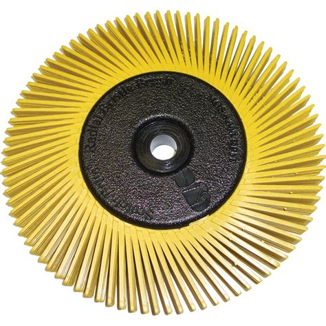 3m 6 Scotch Brite 80 Grit Yellow Radial Bristle Brush Ram Welding