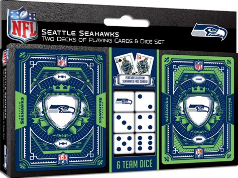 Masterpieces Officially Licensed Nfl Seattle Seahawks Pack Playing