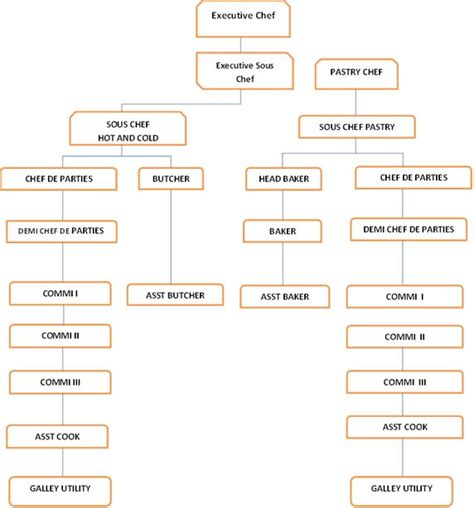 Perfect Restaurant Kitchen Hierarchy Organization Chart For Small ...