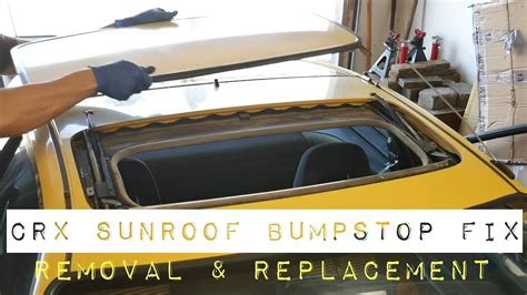 How To Remove Sunroof Bumpstop Fix 1988 Honda CRX Si YouTube