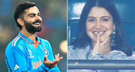 Virat Kohli S Wife Captured In Brilliant Reaction After Nine Year First