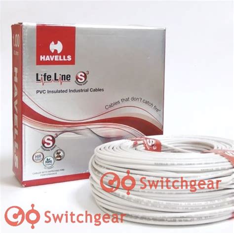 Buy Havells Single Core Wire 1mm White Pvc Flexible Cable 100 Yards At Goswitchgear Dubai Uae