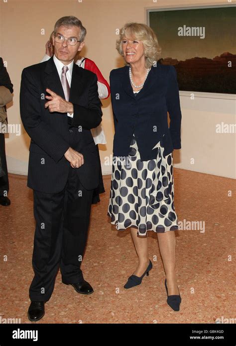 The Duchess of Cornwall during a visit to the Guggenheim Museum in ...