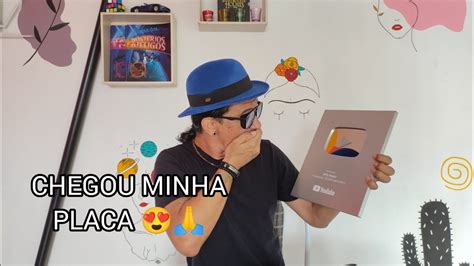 Ganhei A Placa De Mil Inscritos Do Youtube Pessoal Ela Linda