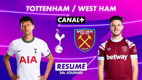 Le résumé de Tottenham West Ham Premier League 2022 23 24ème