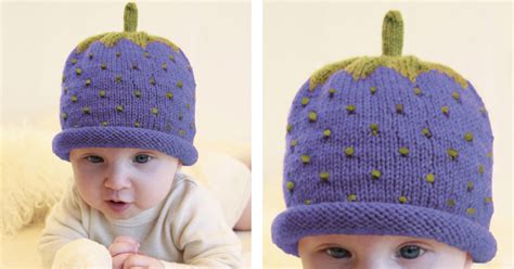 Sweet Blueberry Knit Hat [FREE Knitting Pattern]