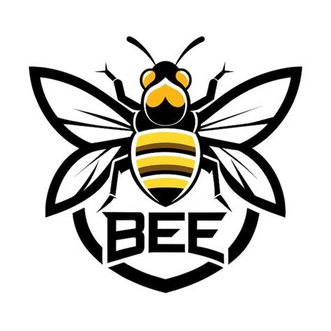 Concepto del logotipo de la abeja melífera 9 Vector Premium