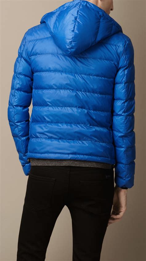 Lyst Burberry Down Filled Puffer Jacket In Blue For Men