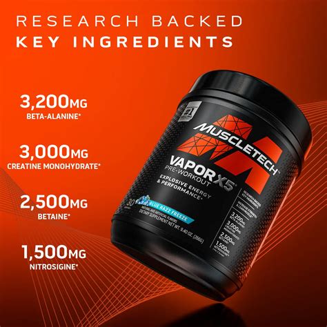 Snapklik Pre Workout Powdermuscletech Vapor X For Men Women