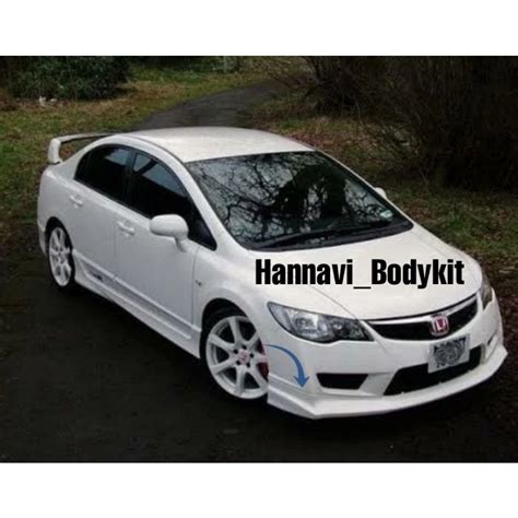 Jual Body Kit Lips Bumper Depan Honda Civic Fd Mugen Type R