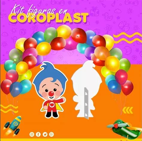 Payaso Plim Plim Figuras De Coroplast Para Fiesta Y Eventos En Venta En