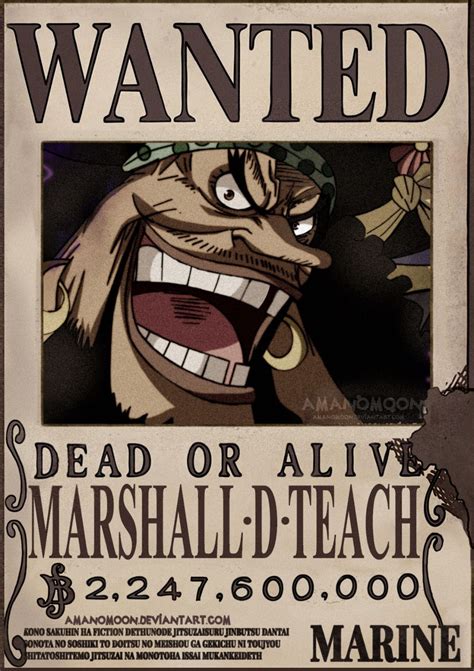 Blackbeard Wanted Poster Posterwa