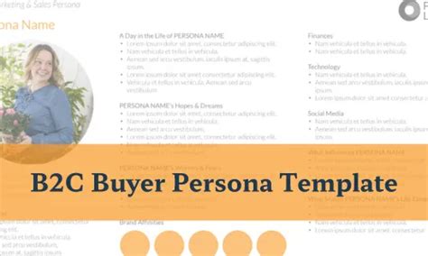 B2C Buyer Persona Template Brilliant Metrics