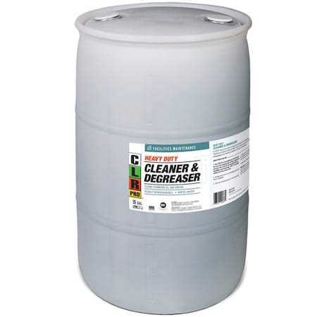 Clr Pro Grease Magnet Cleaner And Degreaser 55 Gal Drum Liquid Clear