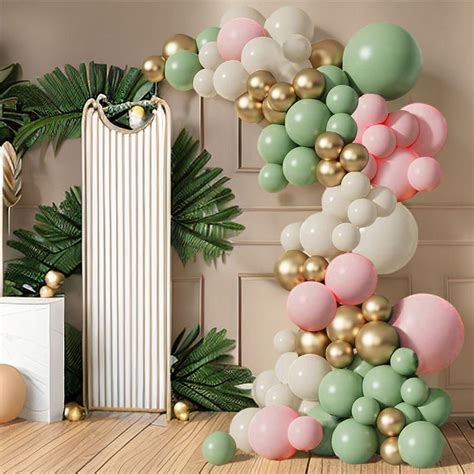 Sand weiß Garland Kit Salbei Grün Hochzeit Dschungel Safari Mädchen eBay