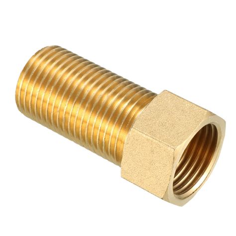 Brass Pipe Fitting Adapter 1 2 Pt Male X 1 2 Pt Female Coupling