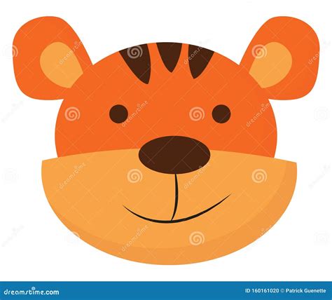 Het Glimlachen Van Babytijger Vector Of Kleurenillustratie Vector