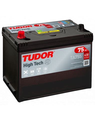 Batería Tudor TA755 12V 75Ah 630A