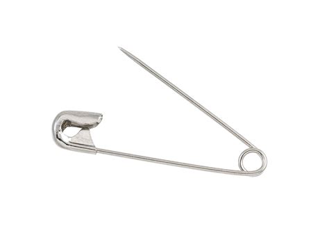 Safety Pin Isolated Fasten Locked Object Close Up Png Transparent