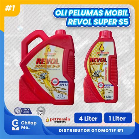 Jual Oli Mobil Petroasia Revol Super S5 SAE 20W 50 API SL 1 Liter 4