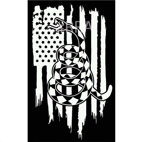 Dont Tread On Me American Flag Vinyl Decal In 2020 With Images