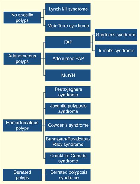 Classification Of Common Syndromes By Polyp Type Or Lack Thereof Download Scientific Diagram