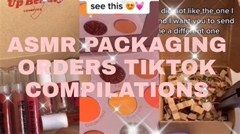 Asmr Packaging Orders Tiktok Compilations So Satisfying Youtube