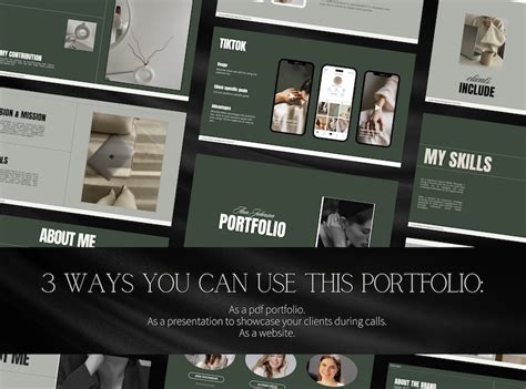 Social Media Portfolio Template Luxury Portfolio Template For Social