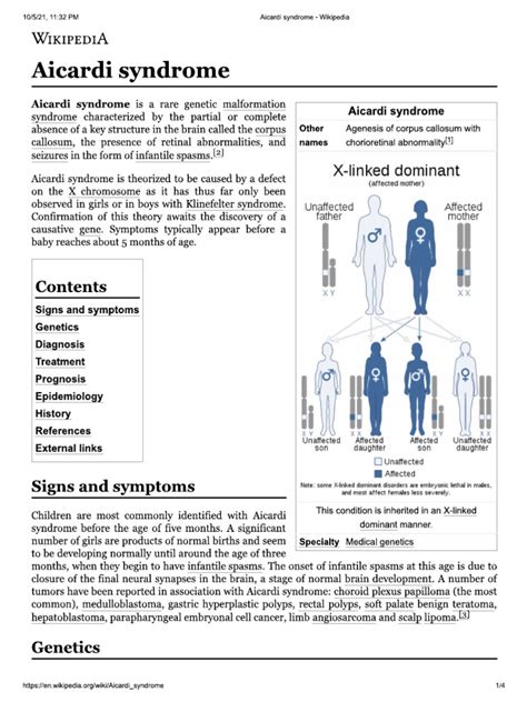 Aicardi Syndrome | PDF