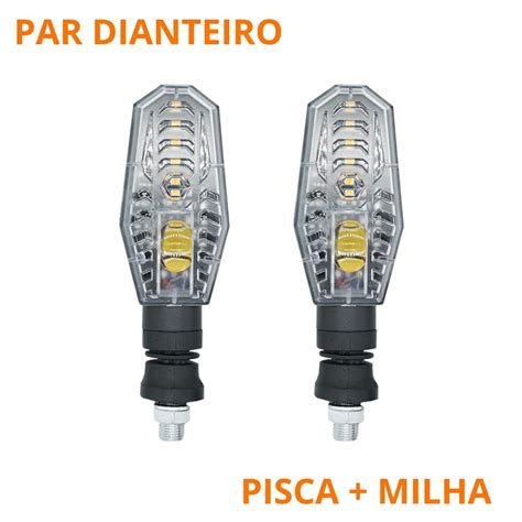 Setas De Led Pisca Sequencial Farol De Milha Luz Auxiliar Embutida