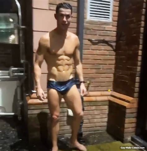 Cristiano Ronaldo Shirtless And Bulge Shower Video Naked Male Celebrities