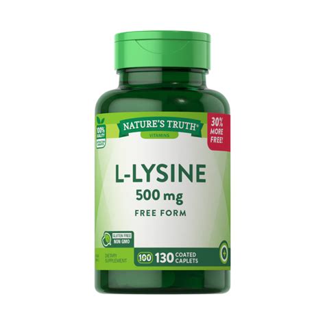 L-LISINA 500 MG – NATURES TRUTH – Jalea Real – Productos Naturales
