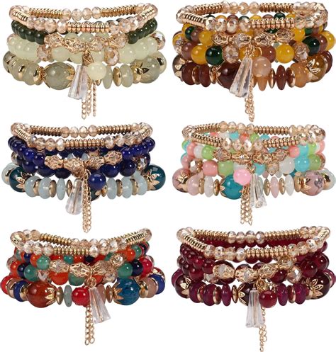 Amazon Solosoya 6 Sets Bohemian Stackable Bracelets For Women